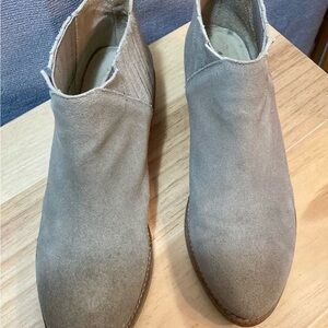 Matisse Taupe Suede Ankle Booties